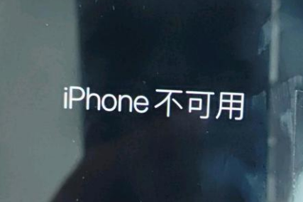 赫章苹果服务网点分享锁屏界面显示“iPhone 不可用”如何解决 